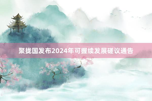 聚拢国发布2024年可握续发展磋议通告