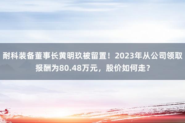 耐科装备董事长黄明玖被留置！2023年从公司领取报酬为80.48万元，股价如何走？