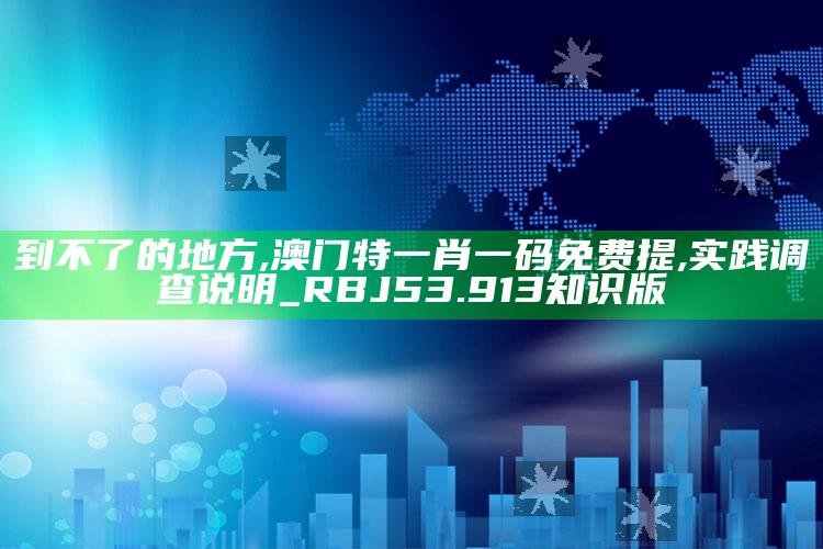 到不了的地方,澳门特一肖一码免费提,实践调查说明_RBJ53.913知识版